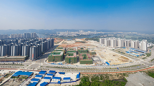 第五中学鸟瞰图。